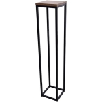 Kwietnik LOFT  H-100 cm kwadrat czarny ZŁOTY