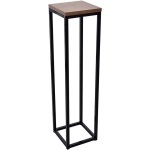 Kwietnik LOFT  H-80 cm kwadrat czarny ZŁOTY