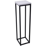 Kwietnik LOFT  H-80 cm kwadrat czarny BIAŁY