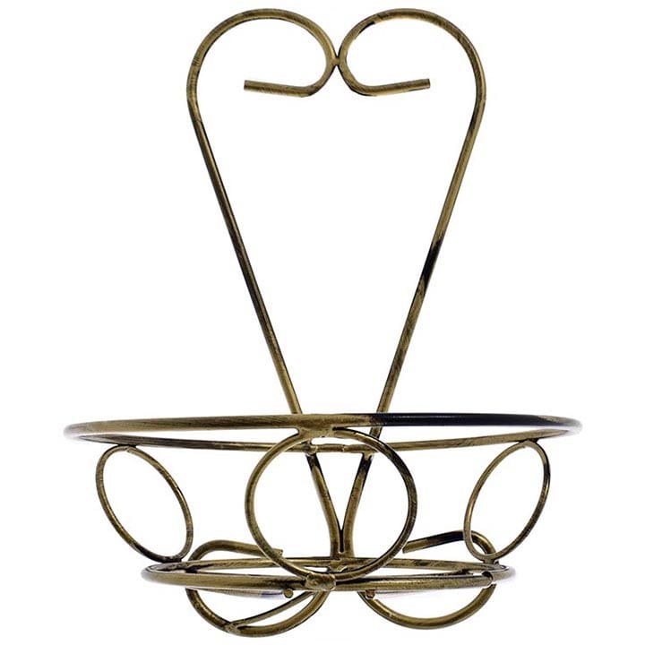 KWIETNIK METALOWY ŚCIENNY POJEDYNCZY SERCE