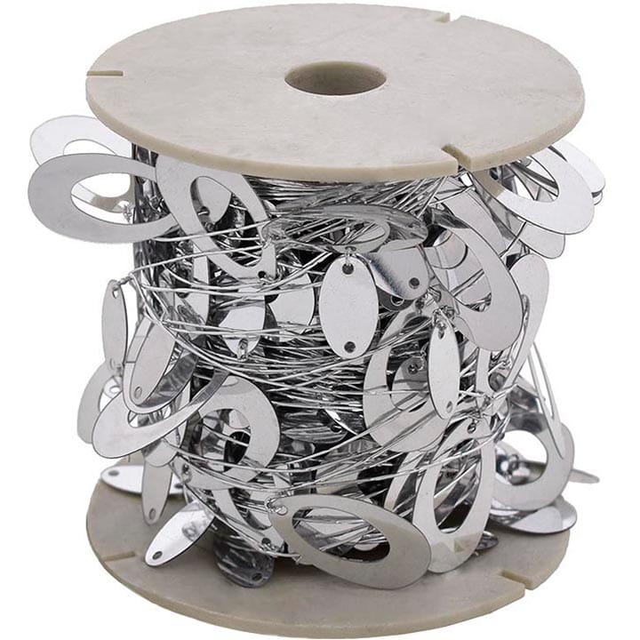 CEKINY NA DRUCIKU SREBRNE ŁEZKI 15 m