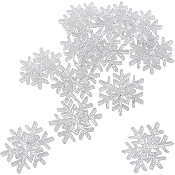 ŚNIEŻYNKI DO DEKORACJI 12 SZT. 3,5 CM