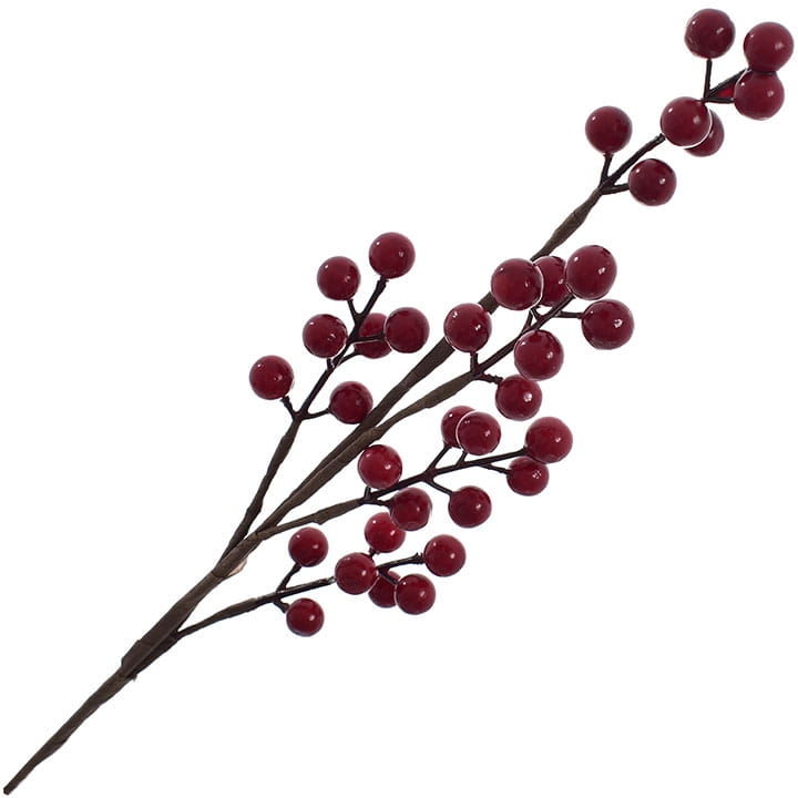 GAŁĄZKA JARZĘBINA KULKI ŚWIĘTA STROIK 61CM