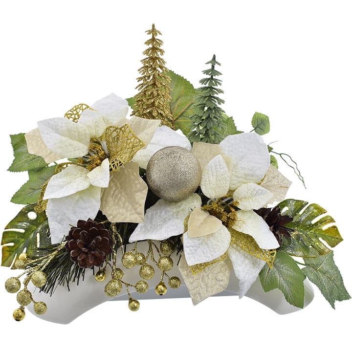 KOMPOZYCJA STROIK BOMKA CHOINKA ŚWIĘTA GWIAZDA 50CM