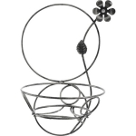 KWIETNIK ŚCIENNY WISZĄCY  SREBRNY KWIAT