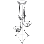 KWIETNIK METALOWY NA KWIATY 100 CM CZARNY