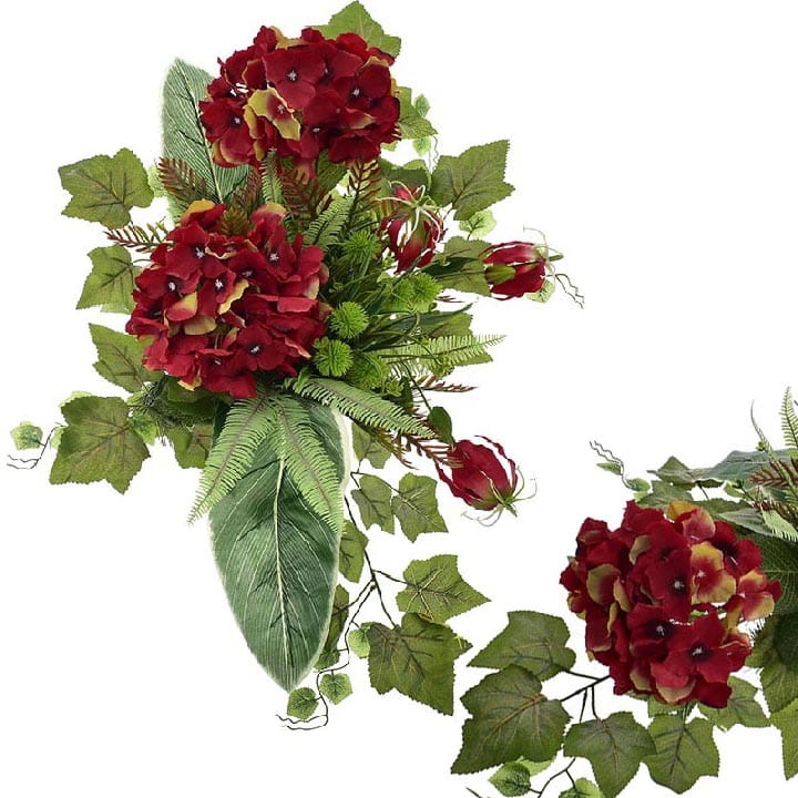 KOMPOZYCJA KWIATOWA DO WAZONU Z HORTENSJĄ