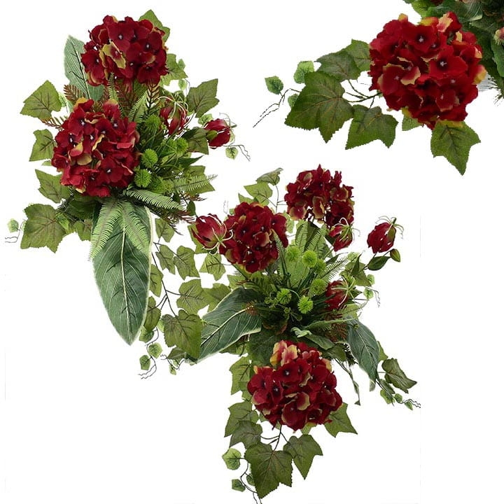 KOMPOZYCJA KWIATOWA KOMPLET Z HORTENSJĄ