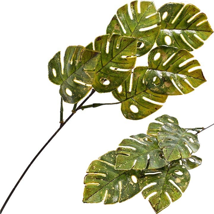 GAŁĄZKA MONSTERY ZŁOCONA ŚWIĘTA DEKORACJA LIŚĆ