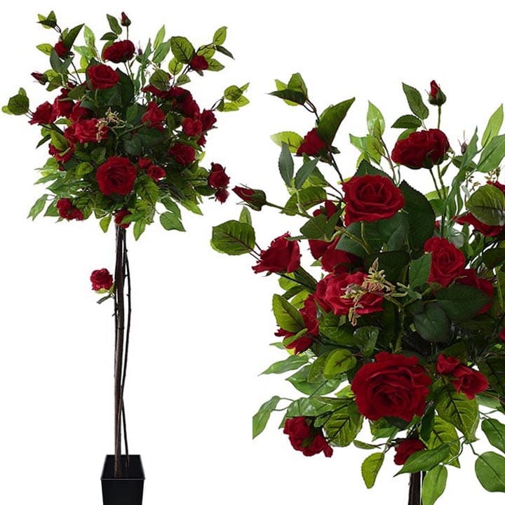 KOMPOZYCJA STROIK DRZEWKO RÓŻY 140 CM