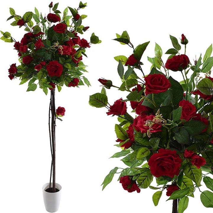 KOMPOZYCJA STROIK DRZEWKO RÓŻY 140 CM