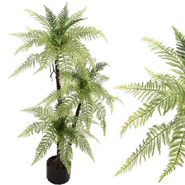PAPROĆ SZTUCZNE DRZEWKO KWIATY DONICA DEKORACJA 130 CM