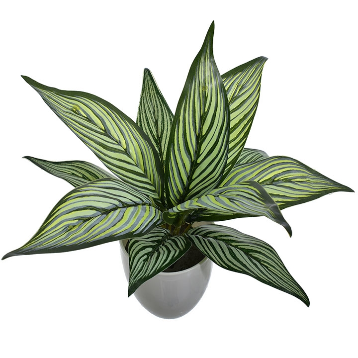 SZTUCZNY KWIAT ROŚLINA  W DONICZCE LIŚCIE DEKORACJA OZDOBA PREZENT