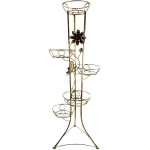 KWIETNIK METALOWY NA KWIATY 117 cm (5 donic, z kwiatem)