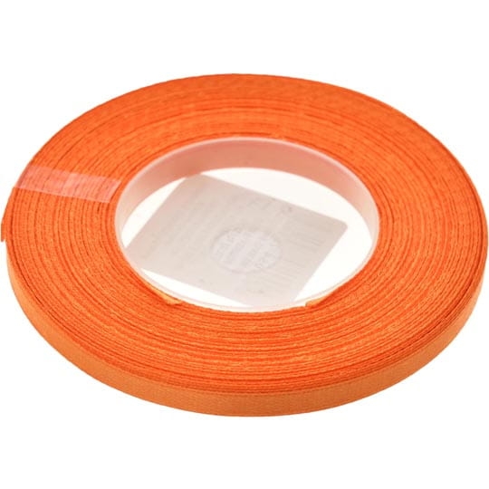 WSTĄŻKA SATYNOWA 6 MM POMARAŃCZOWA