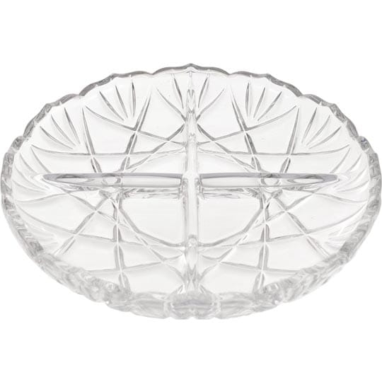 TALERZ SZKLANY OKRĄGŁY, FI 24 CM, SATURN