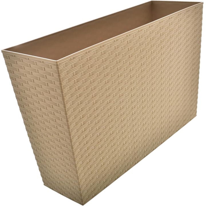 SKRZYNKA BALKONOWA WERBENA 19X56X37 RATTAN CAPPUCCINO