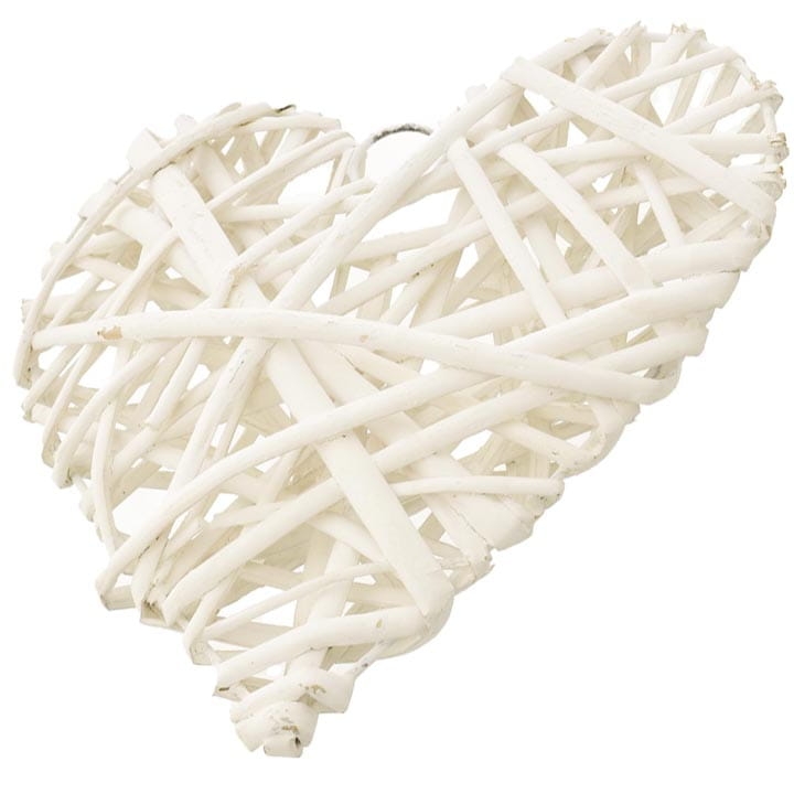 SERCE WIKLINOWE OZDOBNE 20 CM