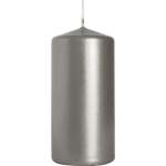 ŚWIECA WALEC KOLOR SREBRNY METALIK 50/100 BISPOL