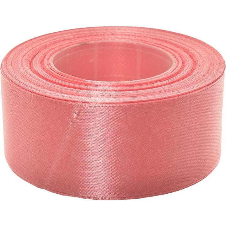 WSTĄŻKA SATYNOWA 38 MM x 32 M KORALOWA