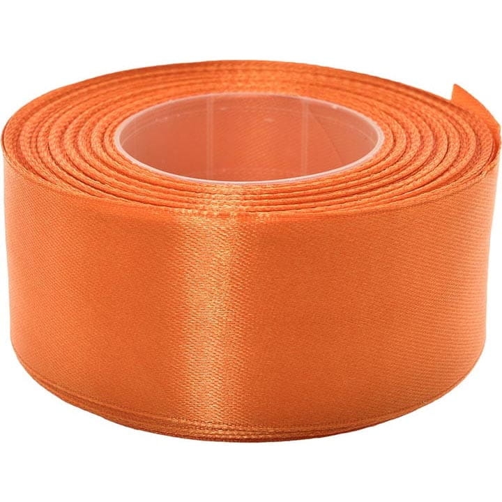 WSTĄŻKA SATYNOWA 38 MM x 32 M POMARAŃCZOWA