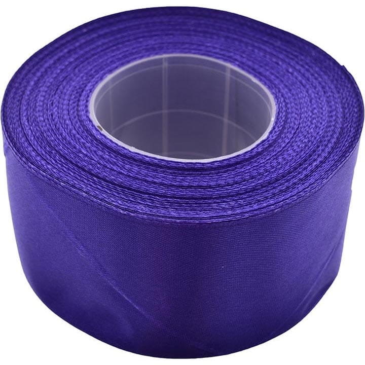 WSTĄŻKA SATYNOWA 50 MM x 32 M FIOLETOWA CIEMNA
