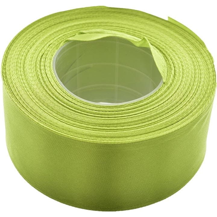 WSTĄŻKA SATYNOWA 38 MM x 32 M OLIWKOWA