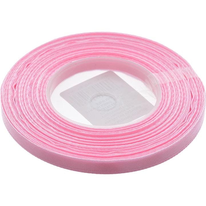 WSTĄŻKA SATYNOWA 6 MM JASNY RÓŻ