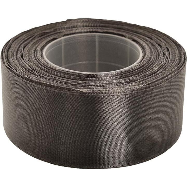 WSTĄŻKA SATYNOWA 38 MM x 32 M GRAFITOWA