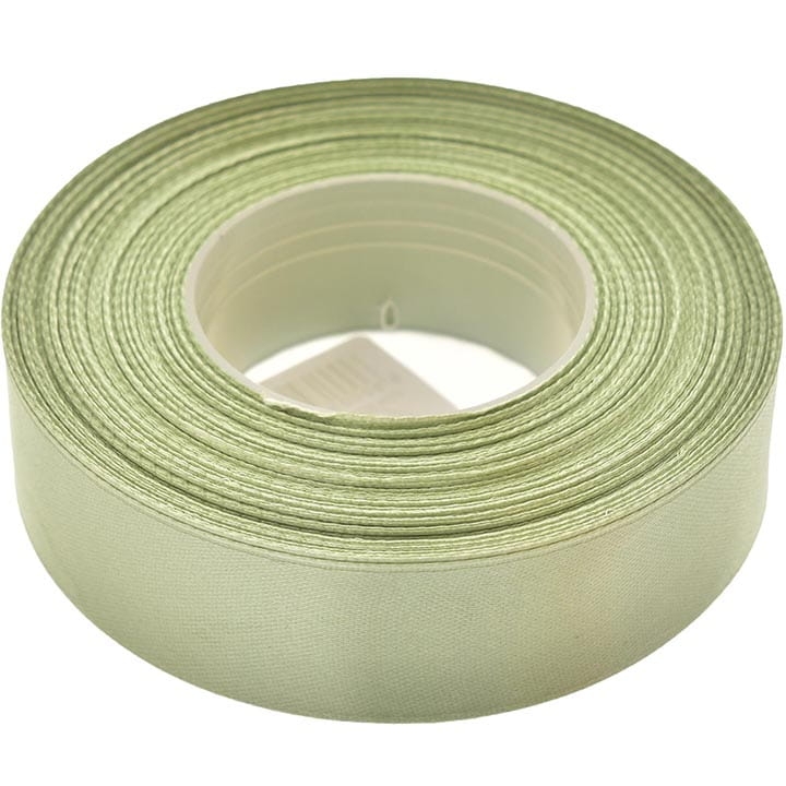 WSTĄŻKA SATYNOWA 25 MM x 32 M SELEDYNOWA